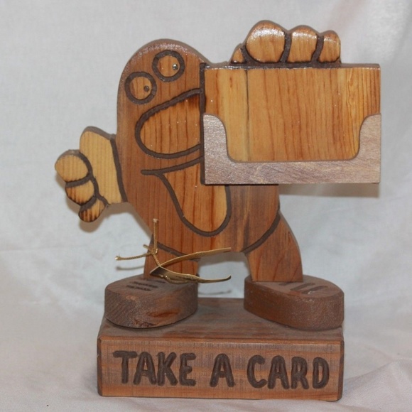 Don Mars Handmade Wood Business Card Holder - Picture 1 of 5